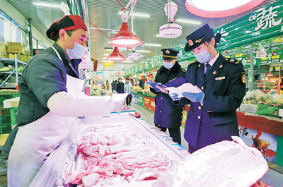 安次区开展市场检查护航食品安全